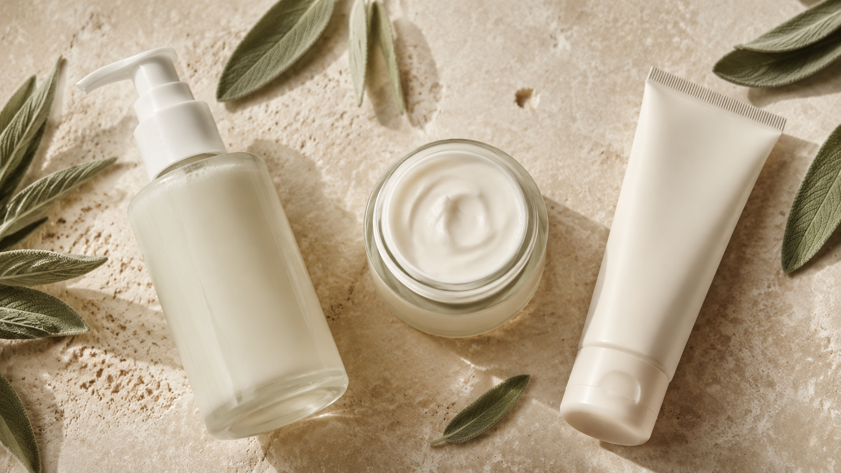 Essential cleanser moisturizer and sunscreen for a skincare routine